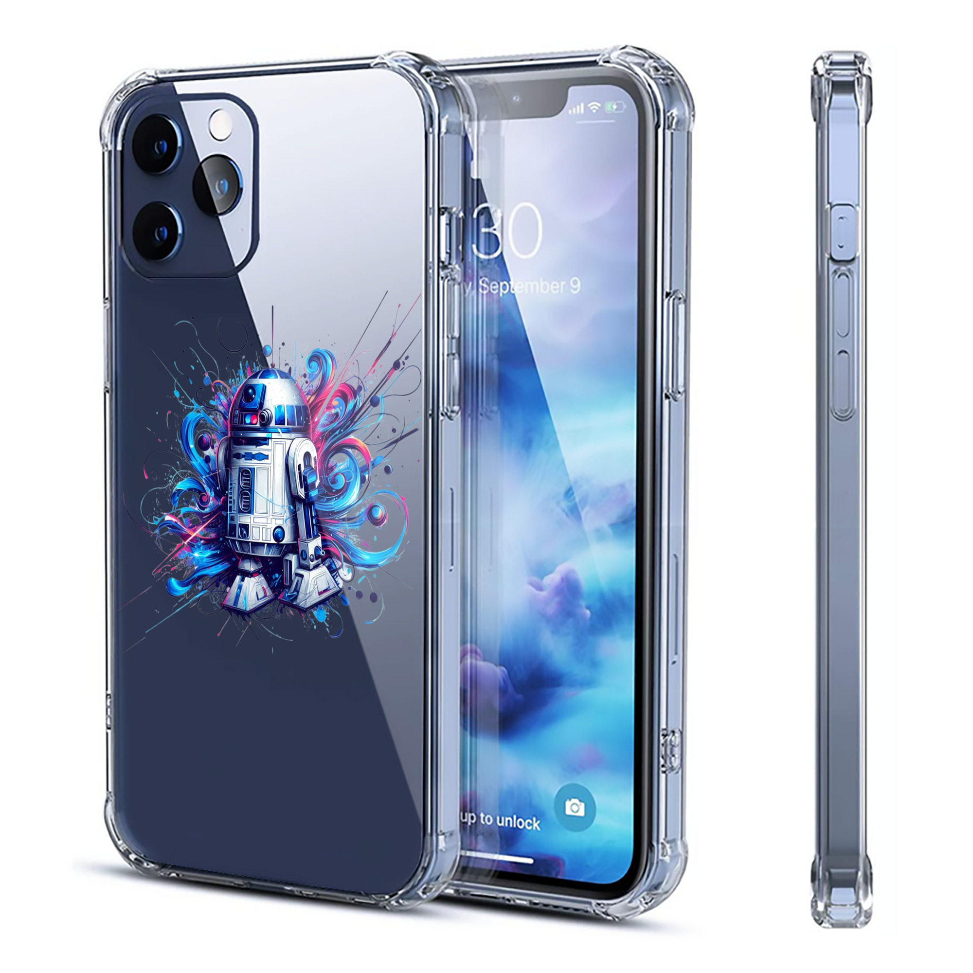 （画像用） スター・ウォーズ Star Wars 【iPhone 12シリーズ対応】透明スマホケース（クリアソフトケース）